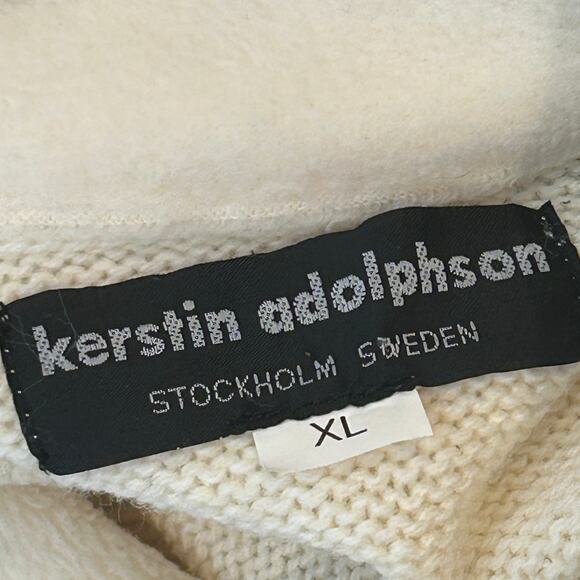 Vintage 1990’s Kerstin Adolphson Sweater Full Zip size Men’s XL Made in Sweden - Picture 5 of 5